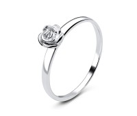 Rose Silver Ring NSR-2884